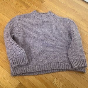 Lavender Zara sweater.